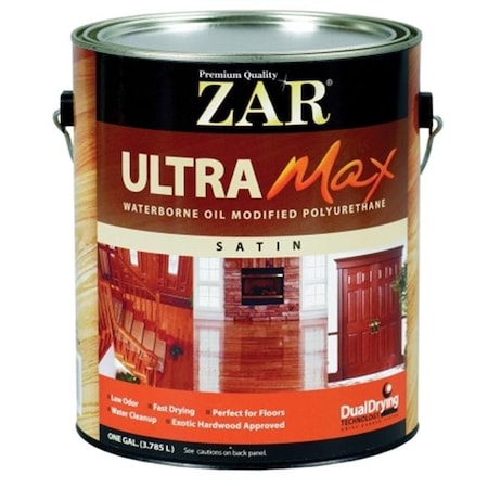 United Gilsonite United Gilsonite 1 Gallon Satin Zar Interior Ultra Max Waterborne Oil Modified - Pack of 2 79941362133